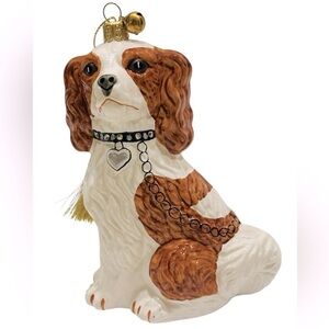 King’s Blessing King Charles Blown Glass Ornament Sterling Silver Lined